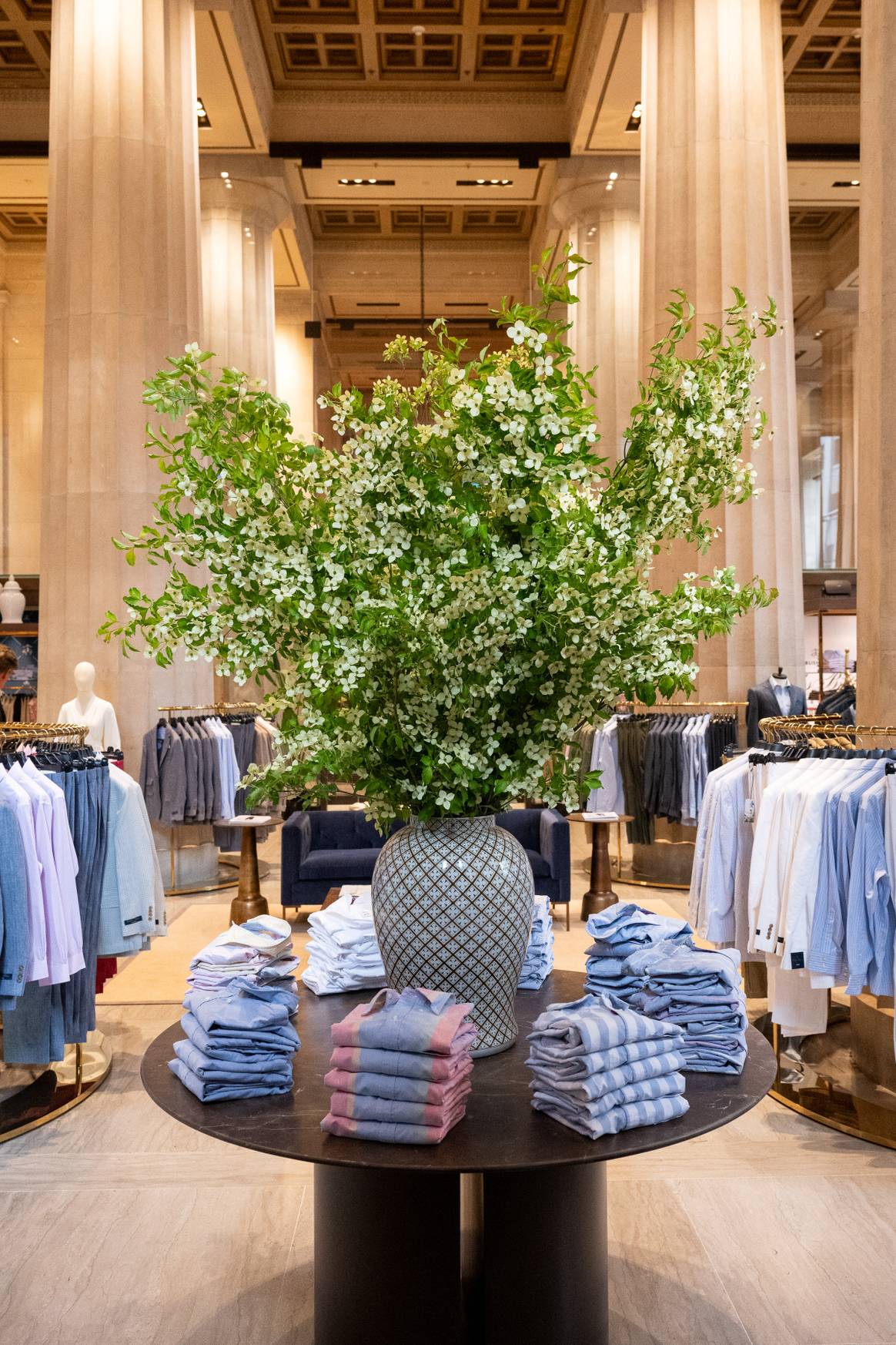 Interior of Brooks Brothers new flagship store in NYC
