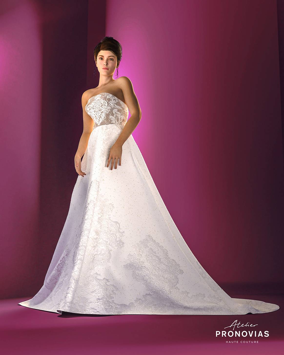 Photo Credits: Pronovias, NFT modelo Cadenet.