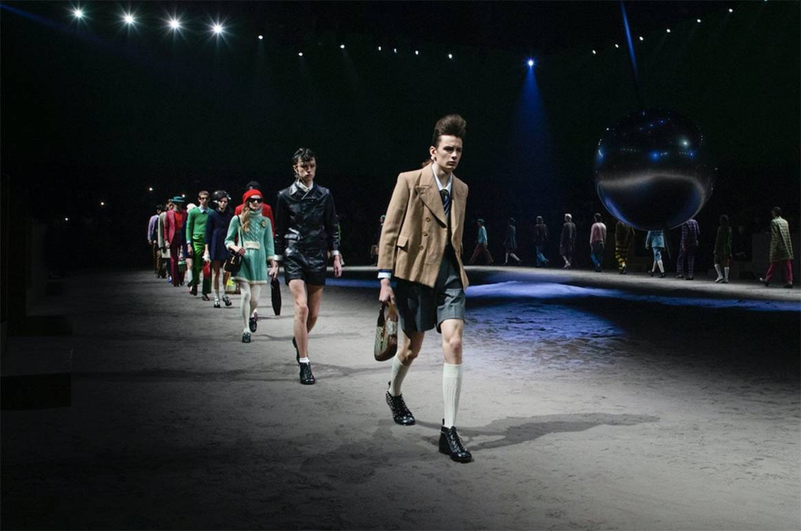En images : le défilé Gucci hommes automne-hiver 2020-2021