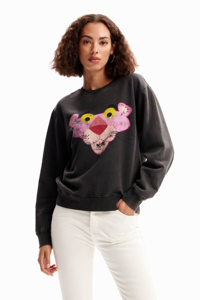 Distressed Pink Panther sweatshirt | Desigual