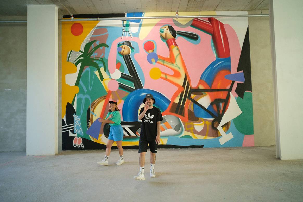 Photo Credits: Mural “oculto” de Martí Sawe en la nueva flagship store de Adidas en Barcelona.