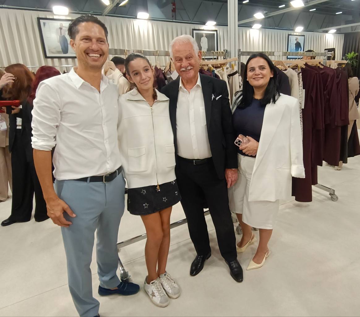 Three generations - Setre chairman Hikmet Ünal (left) with his daughter and father (middle) and designer Gülşah Engin (right).