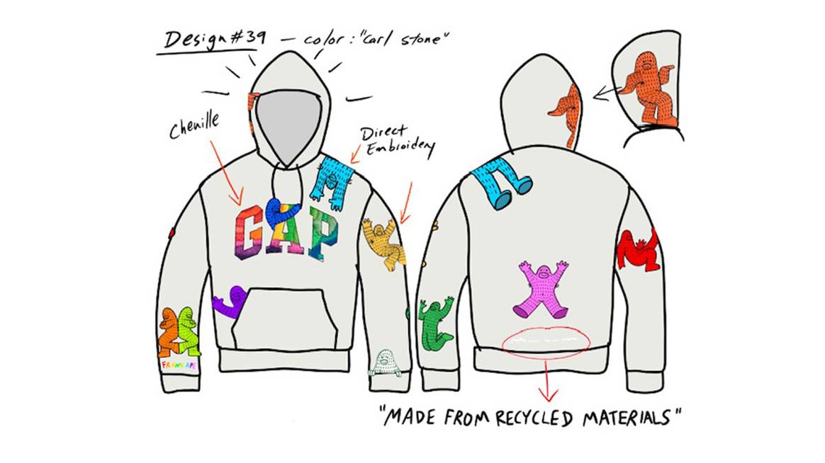 Photo Credits: Colección NFT de Gap diseñada por el artista Brandon Sines.