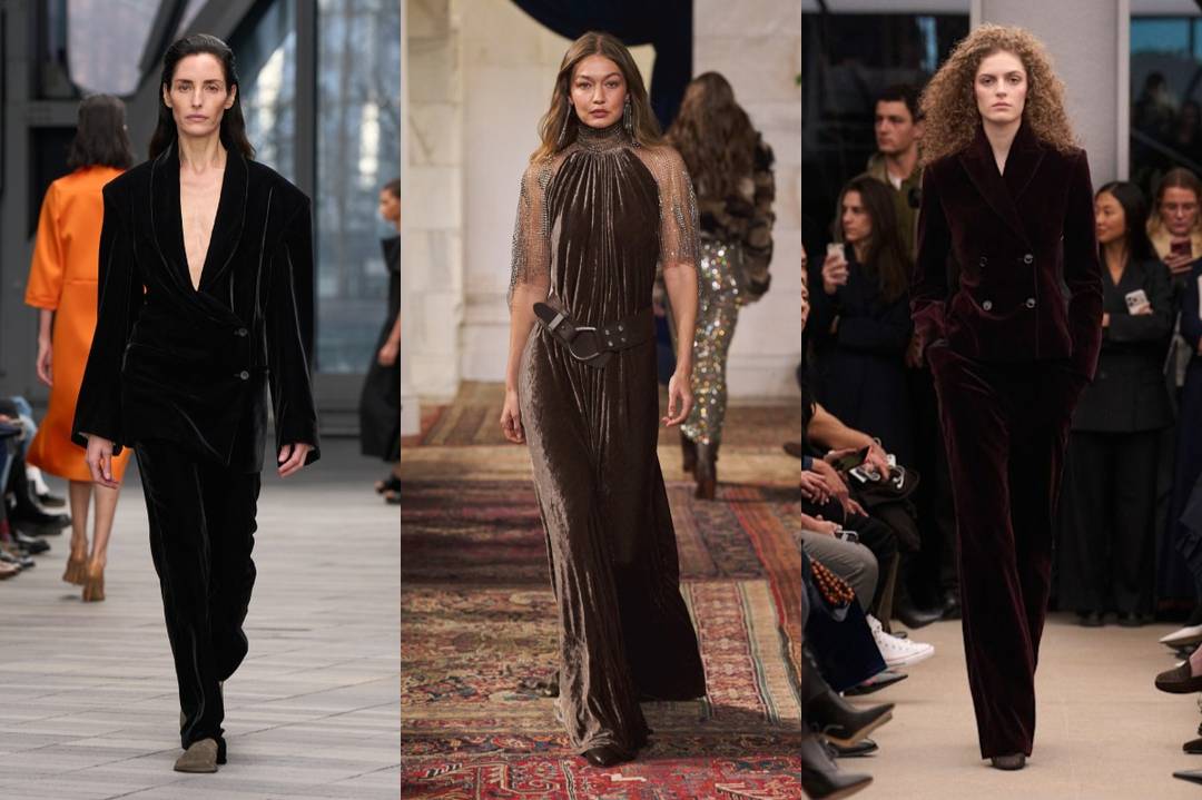 Velvet at Calvin Klein, Ralph Lauren, Alaïa
