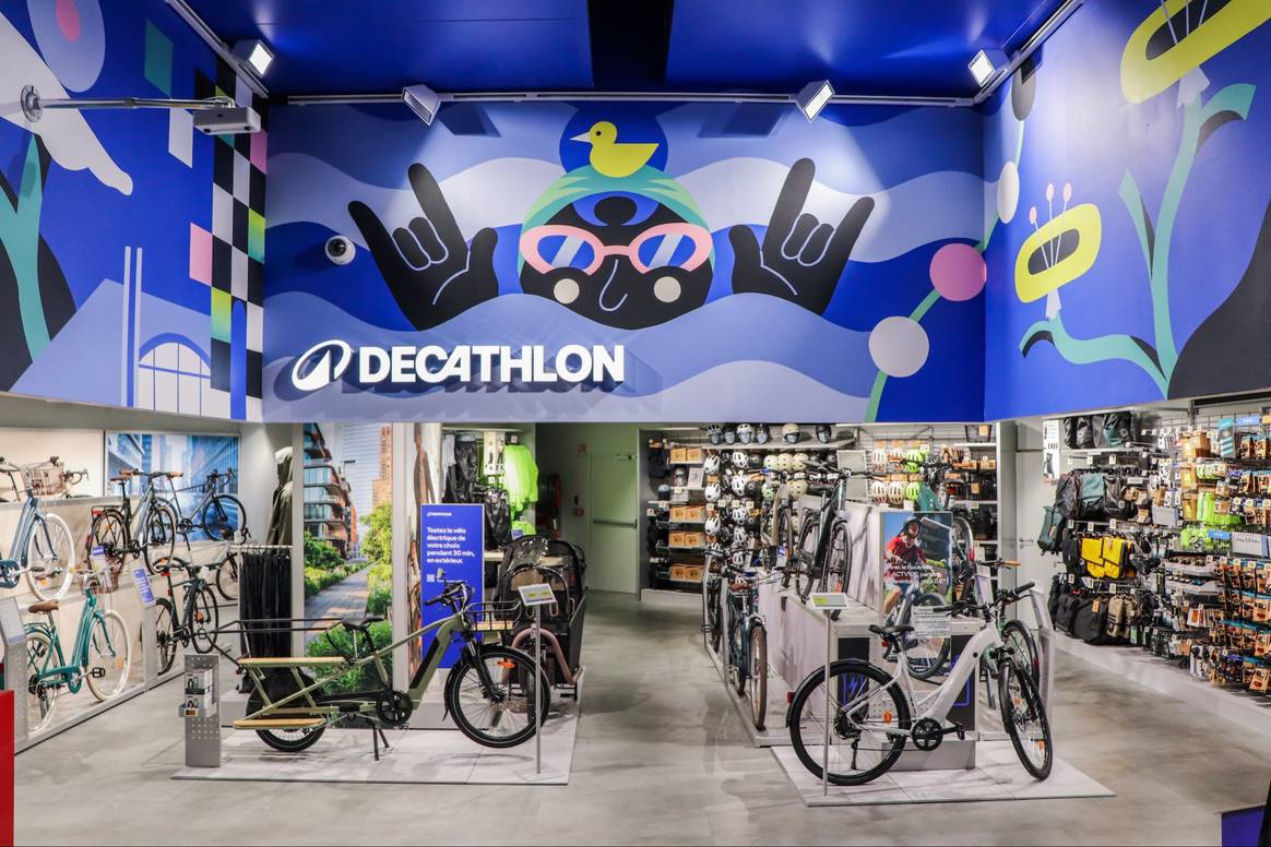 Decathlon City Montparnasse, rue de Rennes, à Paris.