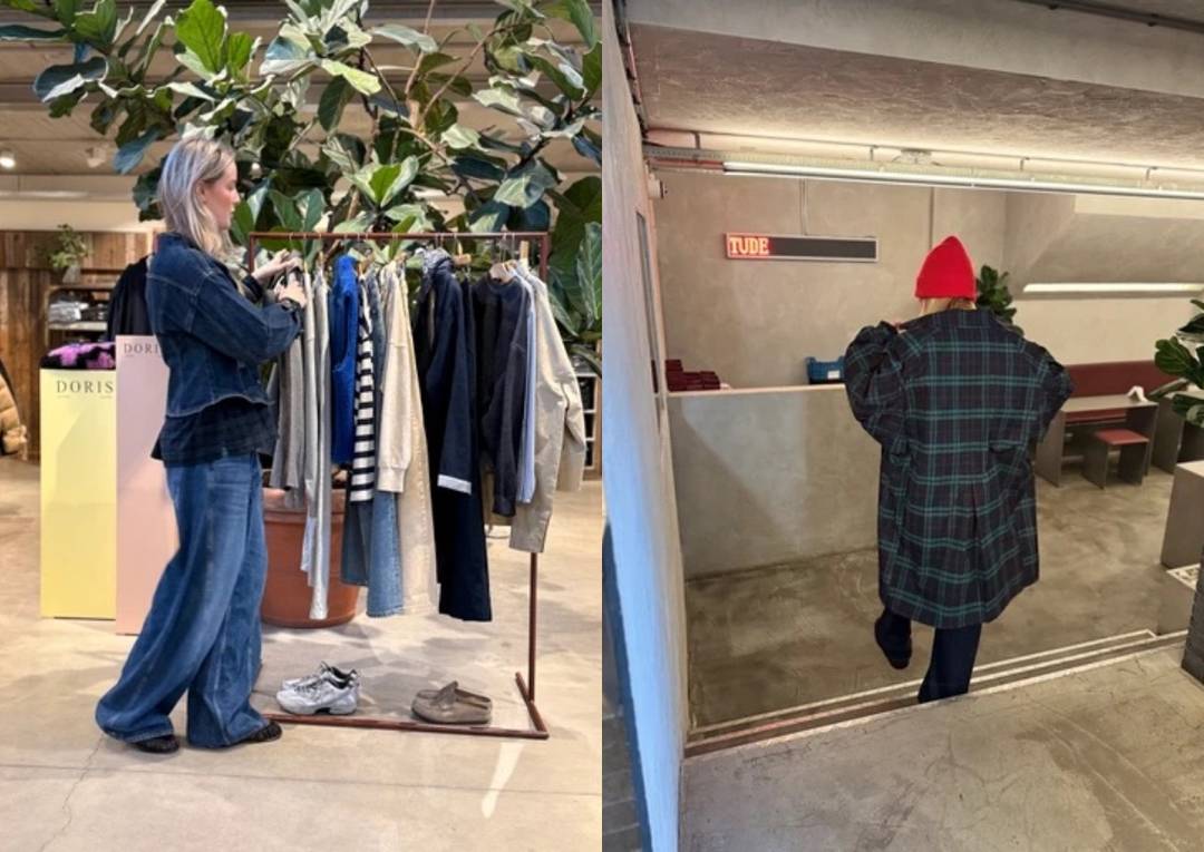 Stylist Senna, in de Tally-ho winkel in Alkmaar (links), Rosalie van socials (rechts)