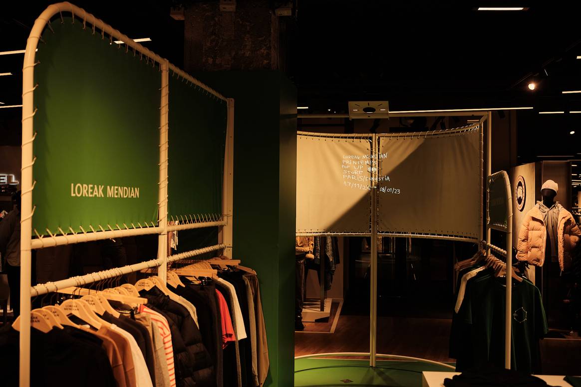 Imagen: pop-up store Loreak Mendian x Printemps