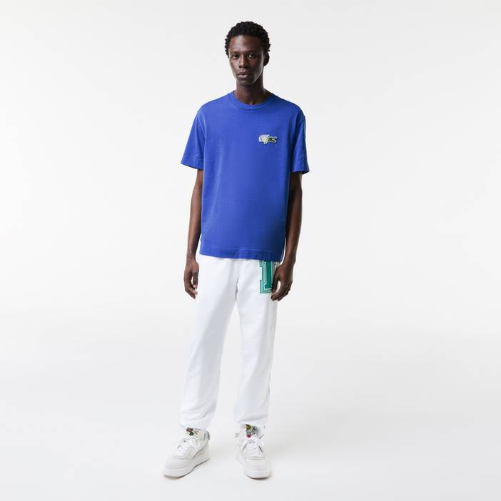 Herren Lacoste T-Shirt mit Comic-Aufnäher | Lacoste