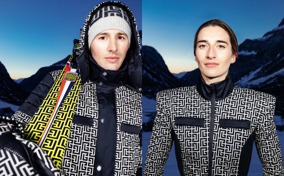 Image: courtesy of Balmain + Rossignol by Francesca Beltran