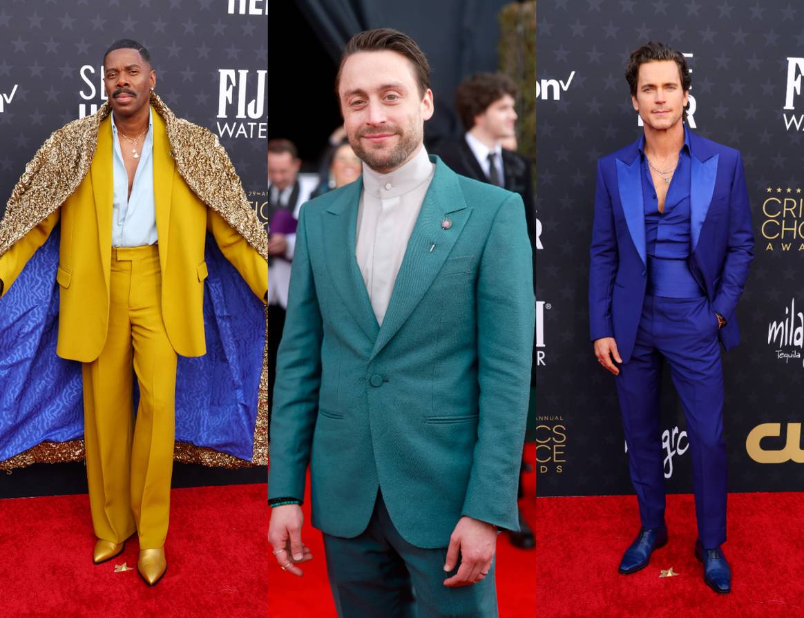 Coleman Domingo, Keiran Culkin and Matt Bomer at The 29th Critics' Choice Awards in Santa Monica, Calif., on Jan. 14.