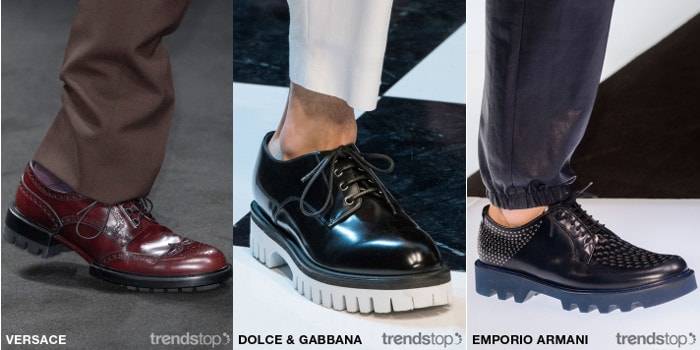 Voorjaar/Zomer 2017 Mannenschoenen op de Catwalks