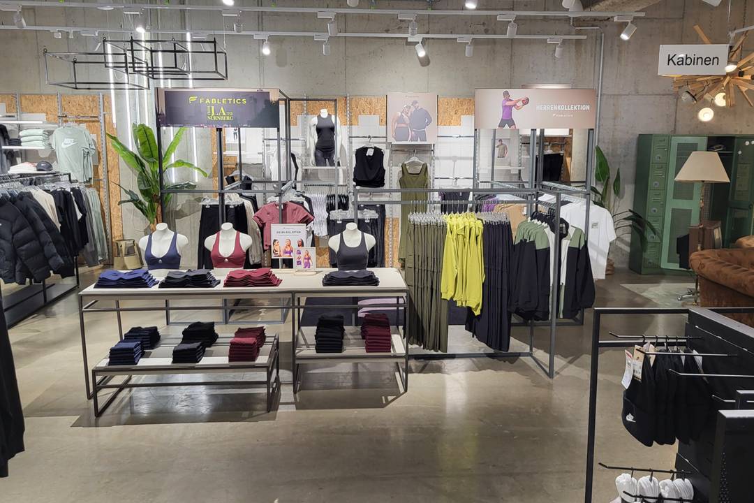 Fabletics präsentierte sich erst kürzlich mit einem Pop-up-Store in der Nürnberger Filiale von Wöhrl