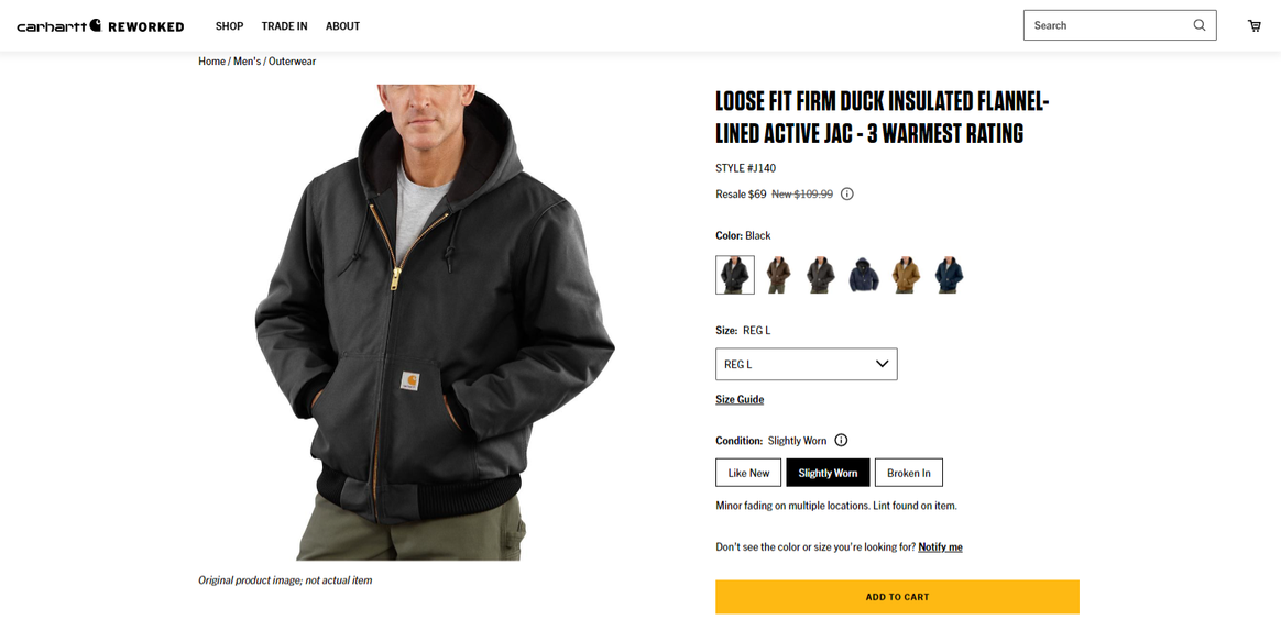 Image: Carhartt; 'Carhartt Reworked' website