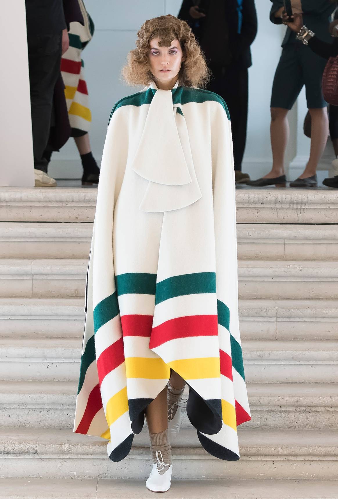 Cape, Andre Walker (American, born 1967), Pendleton Woolen Mills (American, founded 1863), spring/summer 2018; Courtesy Andre Walker Studio. Image courtesy of The Metropolitan Museum of Art, Photo by Shoji Fujii.