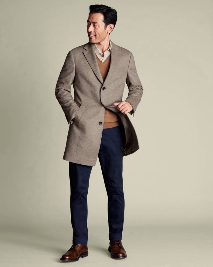 Men's Charles Tyrwhitt Overna coat | Charles Tyrwhitt