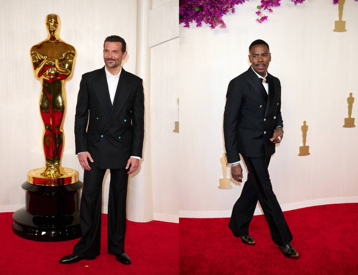 Bradley Cooper and Colman Domingo in Louis Vuitton.