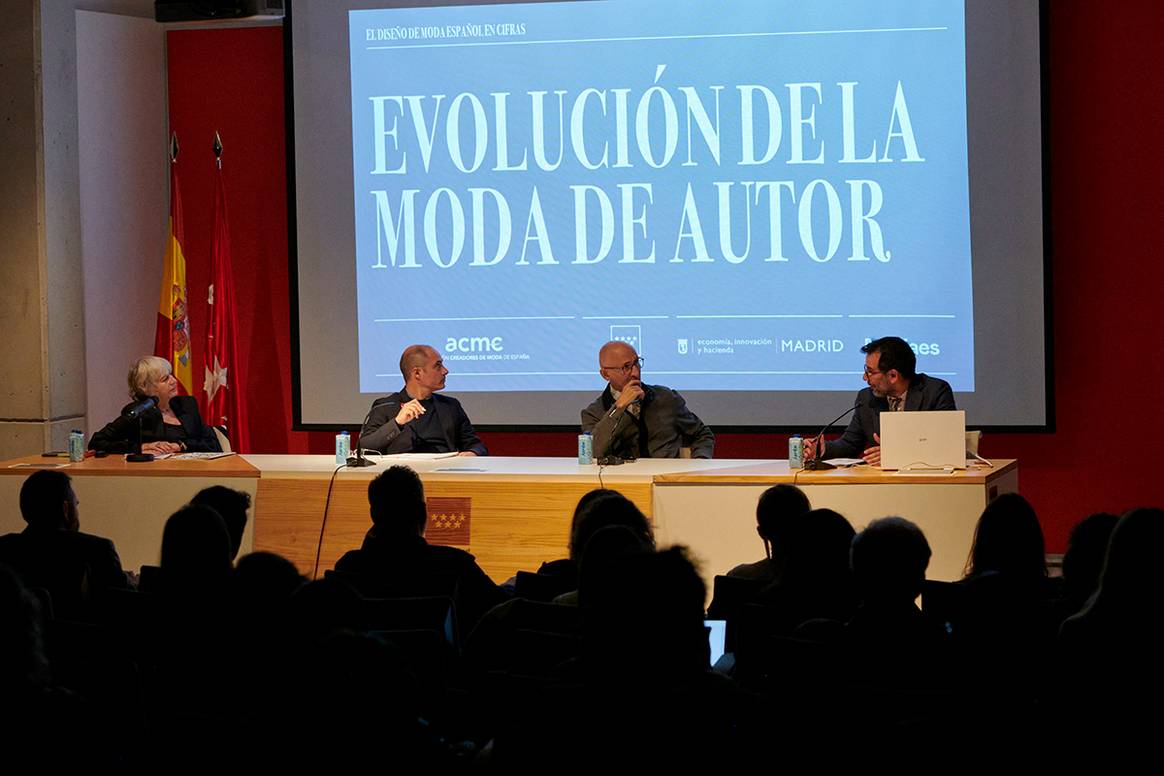 Acto de presentación del informe “El diseño de moda español, en cifras”, el 30 de octubre de 2024 en Madrid (España).