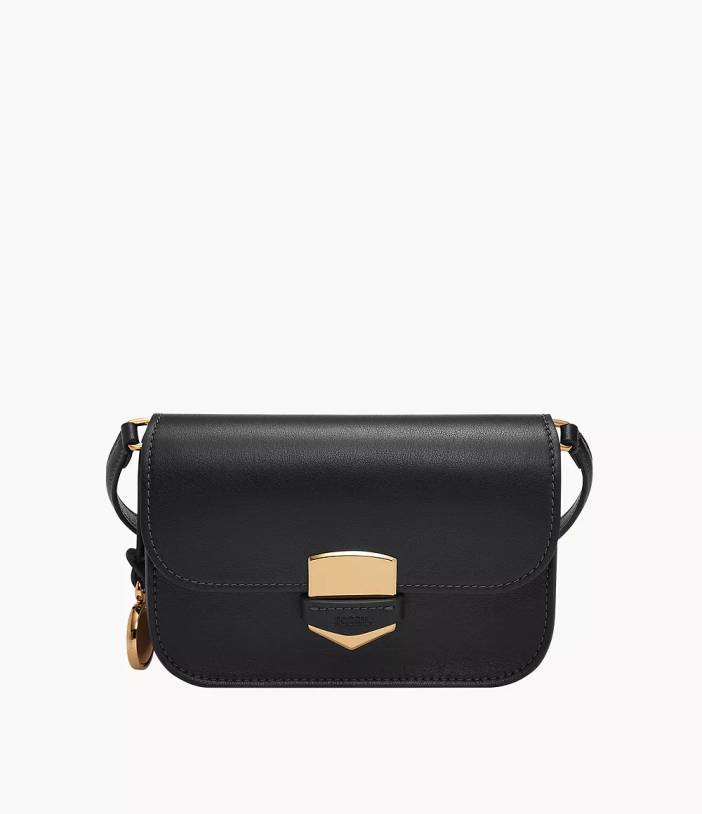 Lennox Leather Small Flap Crossbody Bag | Fossil