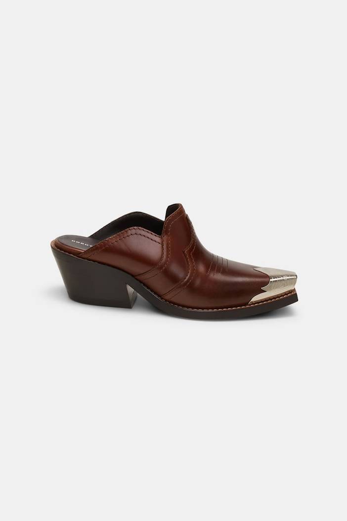 Calfskin mules with Western toe cap | dorothee schumacher