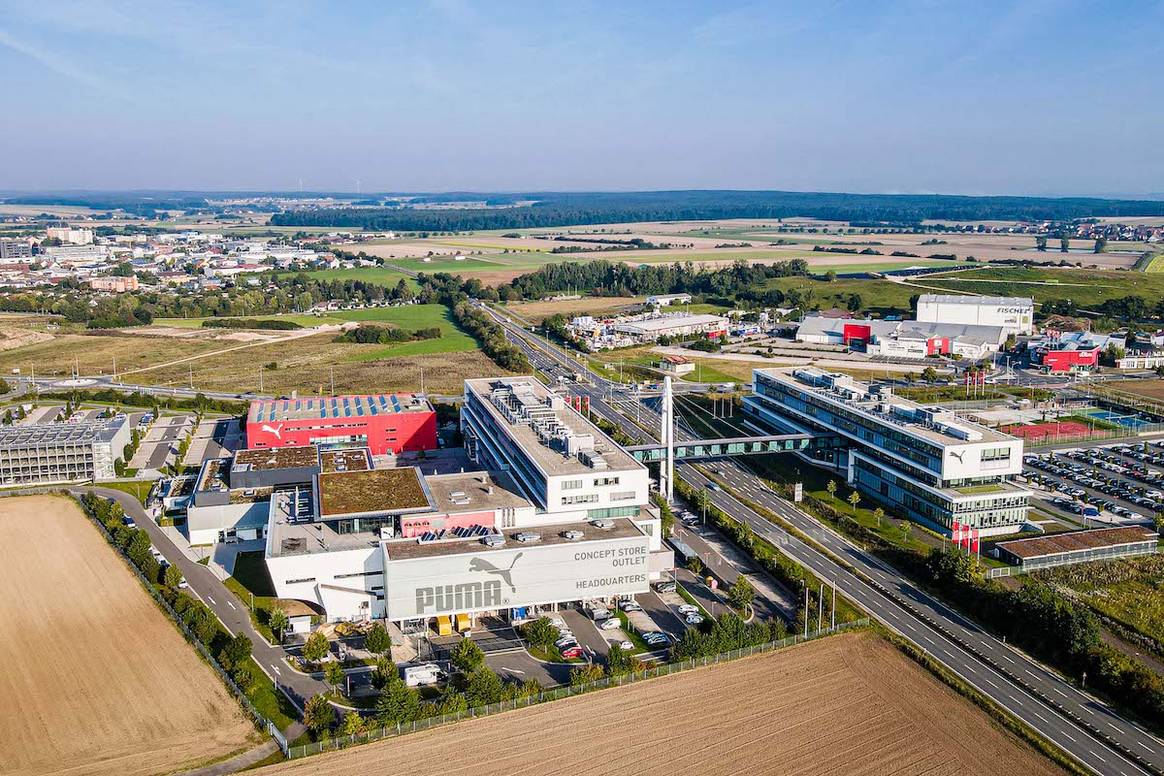 Die Unternehmenszentrale von Puma in Herzogenaurach (Bild: Puma)