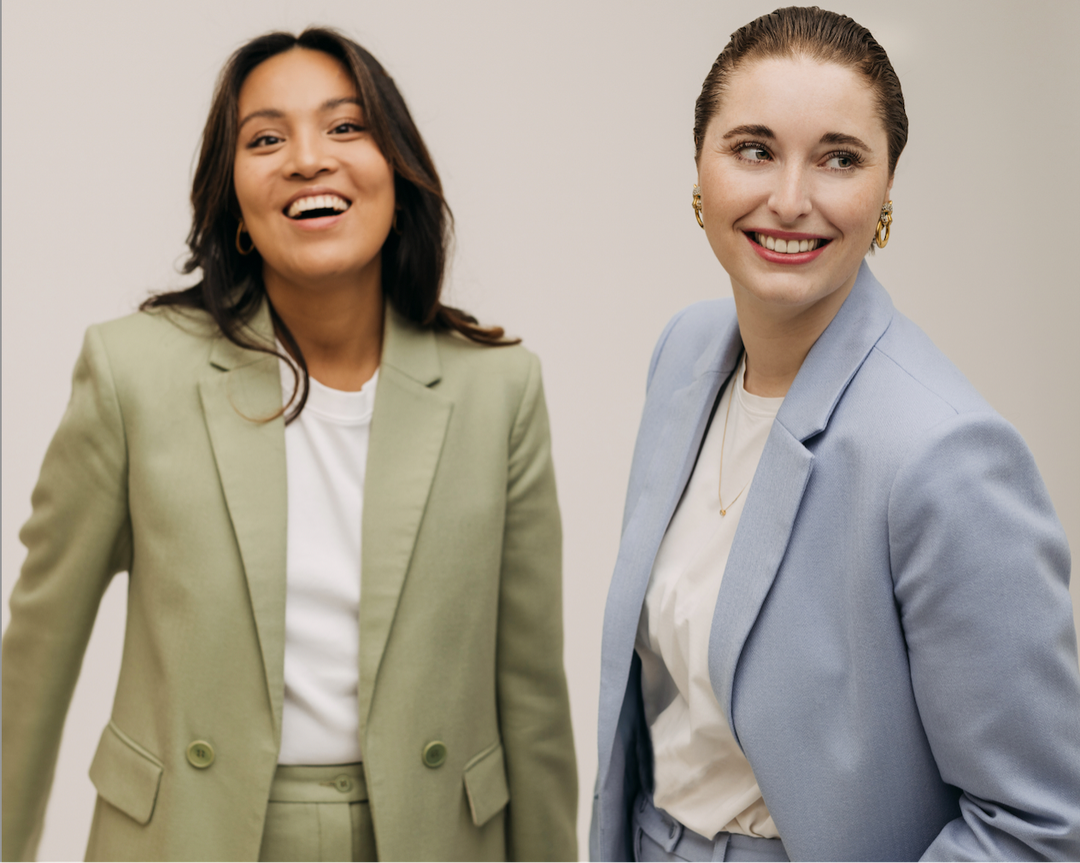 Die Co-Gründerinnen von Lotta Ludwigson, Charlotte Piller (rechts) und Nhu Ha Dao.