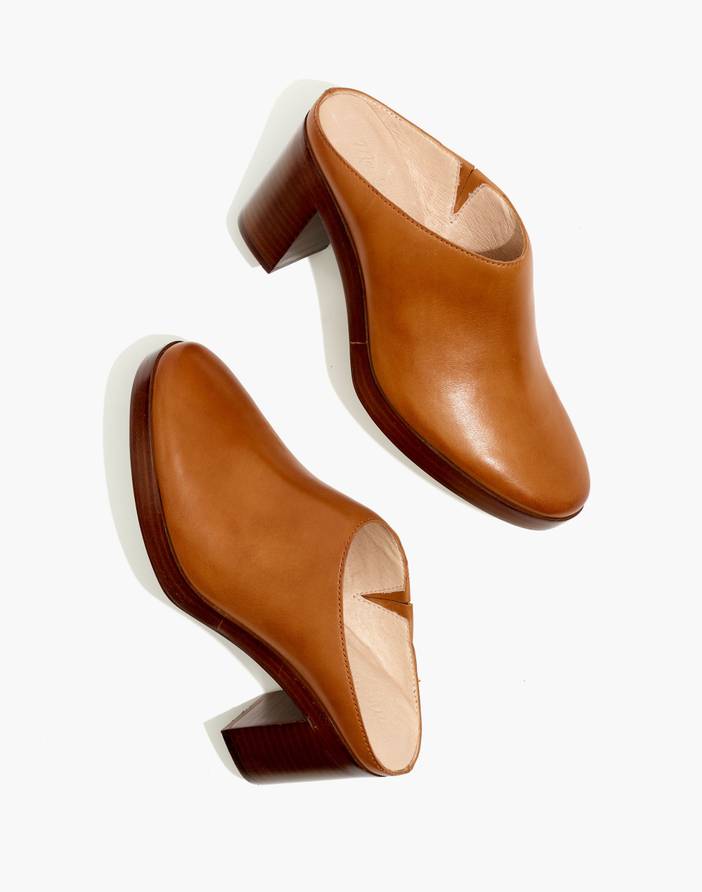 The Daisy Platform Mule in Leather | Madewell