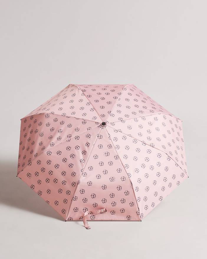 Kleiner Magnolia Regenschirm mit Blumendetails | Ted Baker