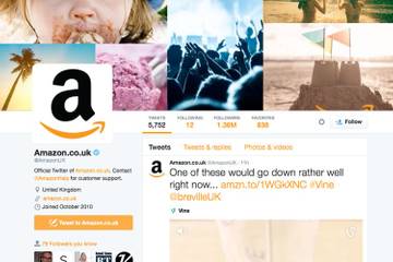 Amazon fastest growing retail brand on social media