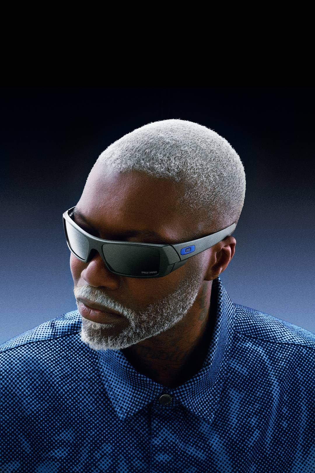 Djibril Cissé voor Daily Paper x Oakley