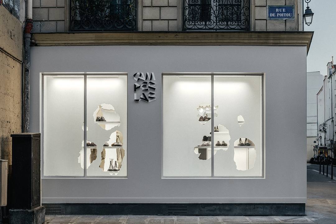 Tienda de la línea CamperLab de Camper en el número 15 de la rue Debelleyme de París (Francia).