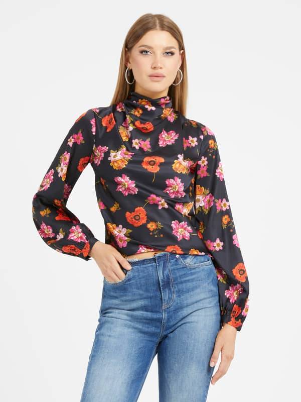 Bluse Mit Blumenprint | GUESS