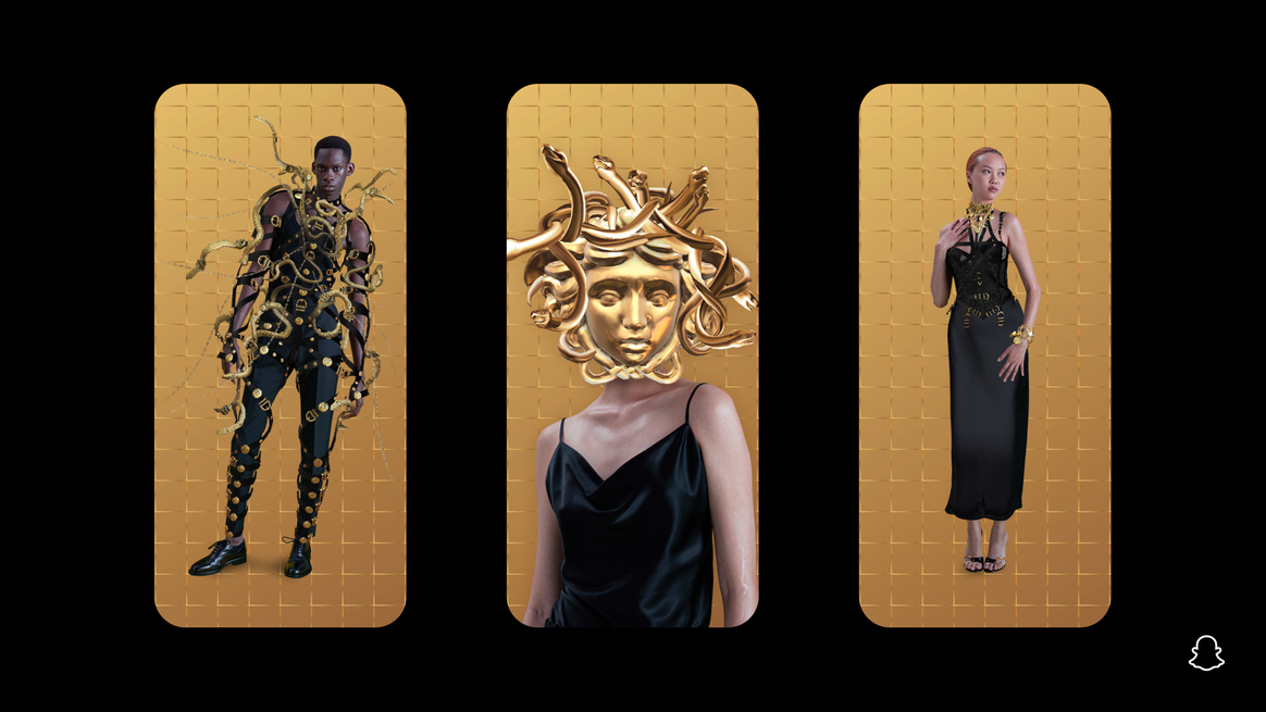 Image: Versace, Vogue x Snapchat