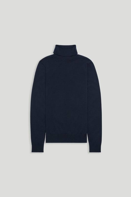 The Merino Turtleneck Dark Navy | ASKET