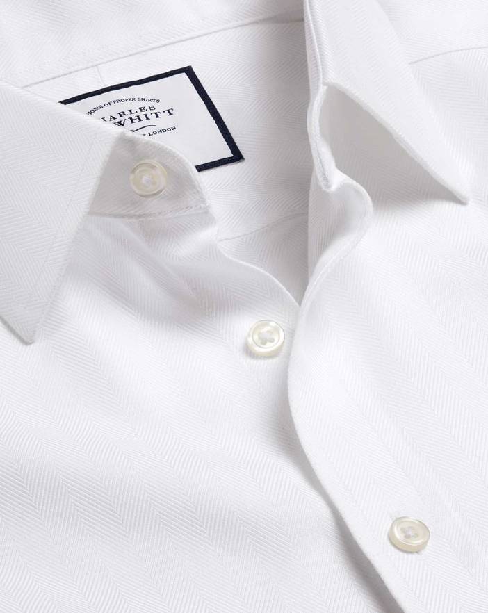 Men's Charles Tyrwhitt Non-Iron Herringbone Dress Shirt | Charles Tyrwhitt
