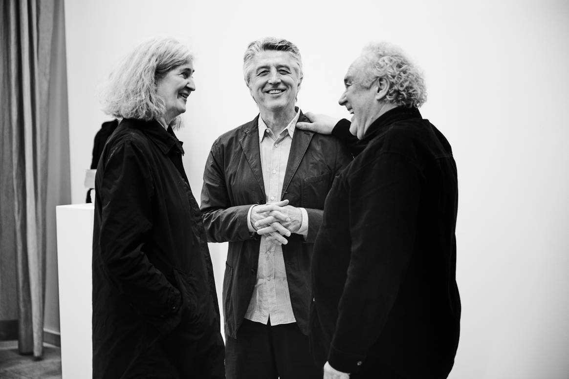 Andreas Murkudis with guests. Photo: Markus Jans for Andreas Murkudis
