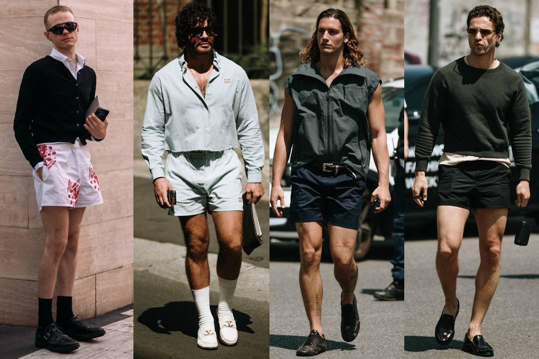 Shorts are getting shorter again in Milan (SS26)