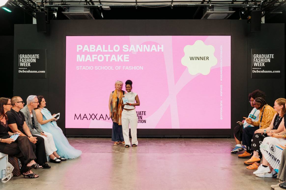 Rosemary Moore with Paballo Sannah Makofate - MAXXAM award winner