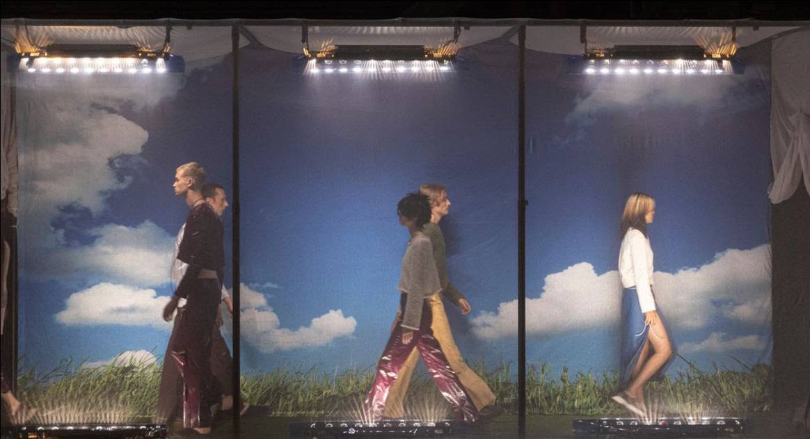 Collection of Jiahao Li en Anwen Xu during graduationshow KABK. Photo: JW Kaldenbach