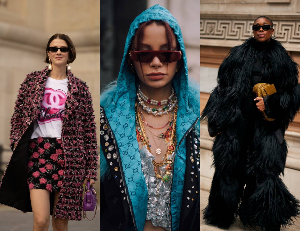 Lujo ruidoso en el street style.