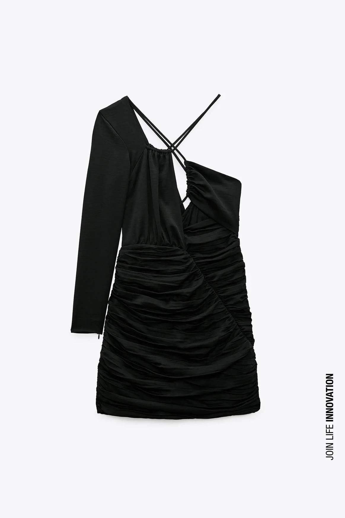 Photo Credits: LanzaTech x Zara, colección cápsula de vestidos hechos a partir de emisiones de dióxido de carbono. Zara, página oficial.