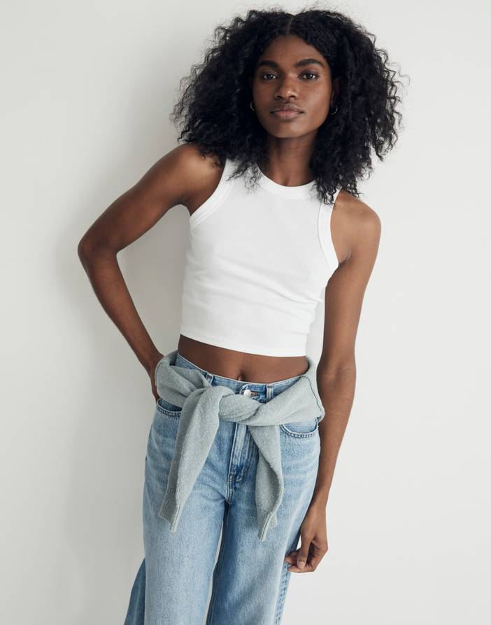 Supima® Rib Crop Tank | Madewell