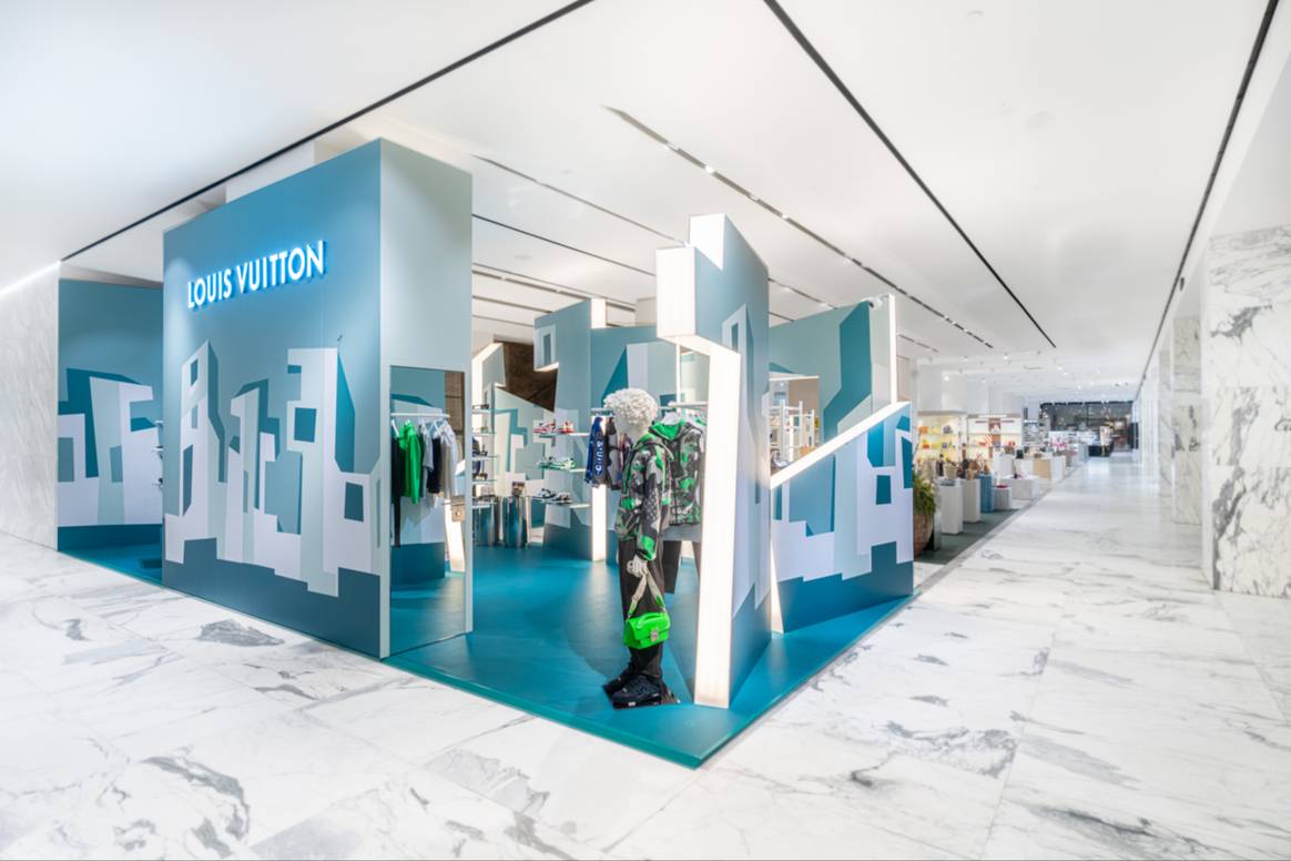 Pop-up dedicada a la colección FW23 de Louis Vuitton en los Grandes Almacenes De Bijenkorf Amsterdam (Julio 2023). Créditos: Louis Vuitton