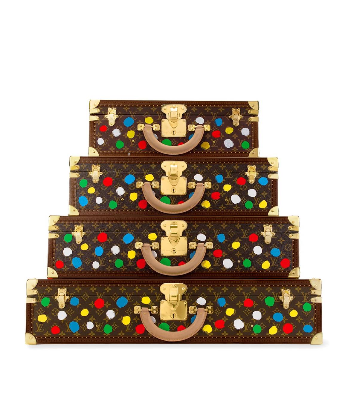 Image: Louis Vuitton painted dots Yayoi Kusama via Harrods.com