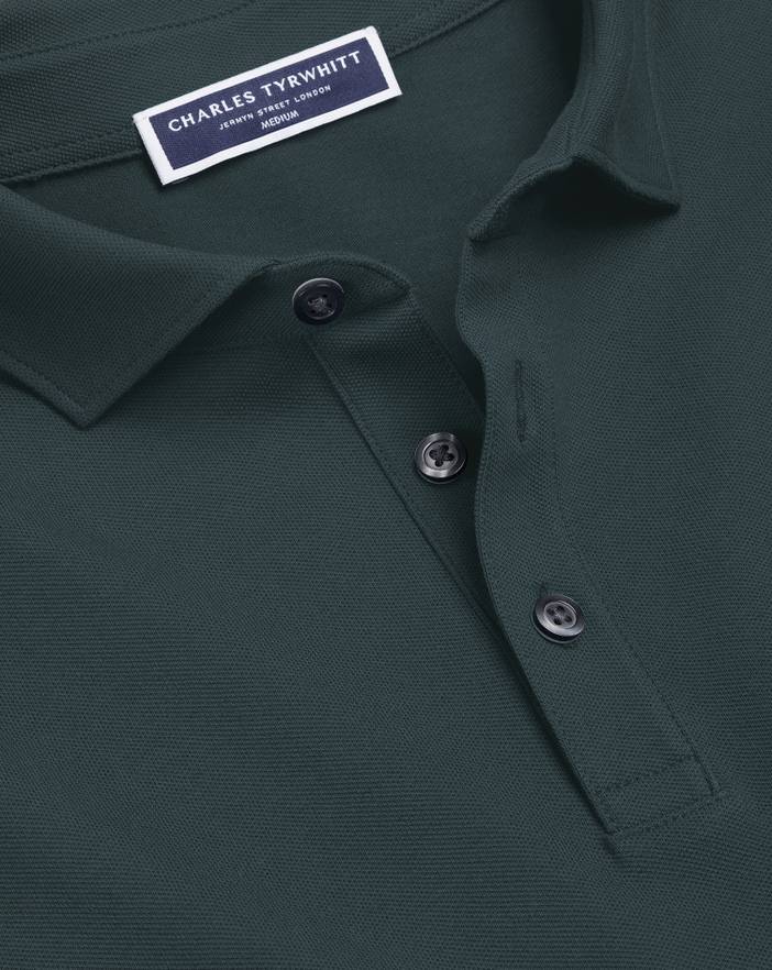 Men's Charles Tyrwhitt Long Sleeve Pique Polo Shirt | Charles Tyrwhitt