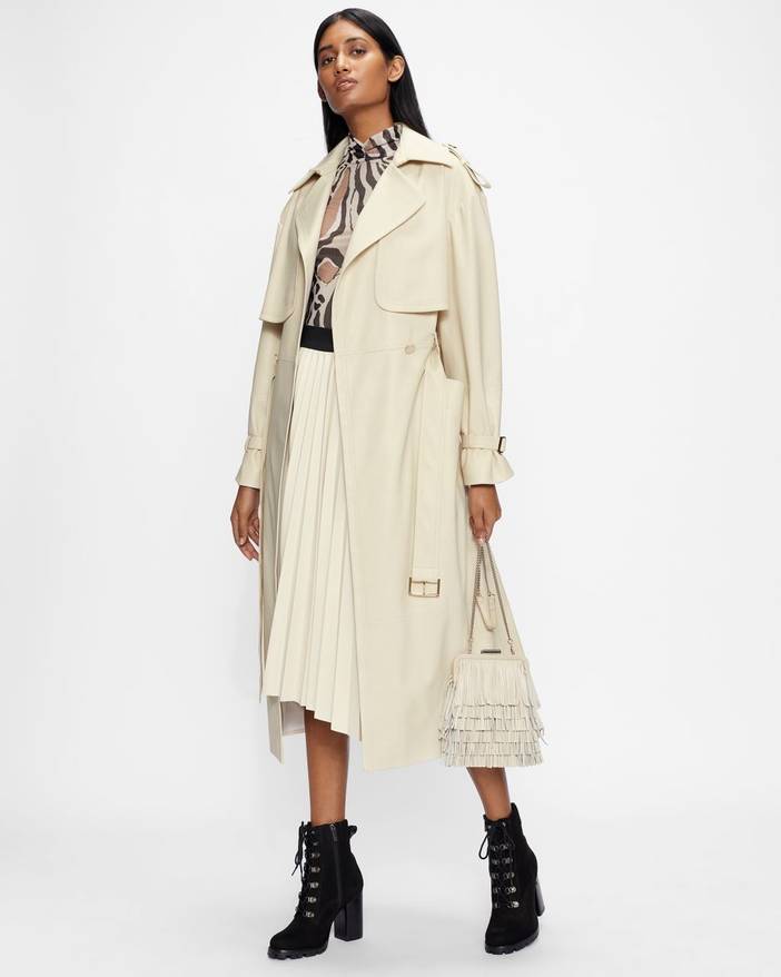 PU Trench Coat | Ted Baker