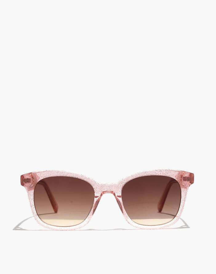 ISO Madewell Venice Flat Frame in MILKY TORT MADEWELL Venice Flat-Frame Milky Tortoise Sunglasses Brown  main image 3