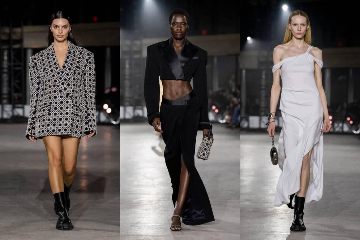 Looks from Simkhai AW23 for NYFW. Image: Launchmetrics Spotlight