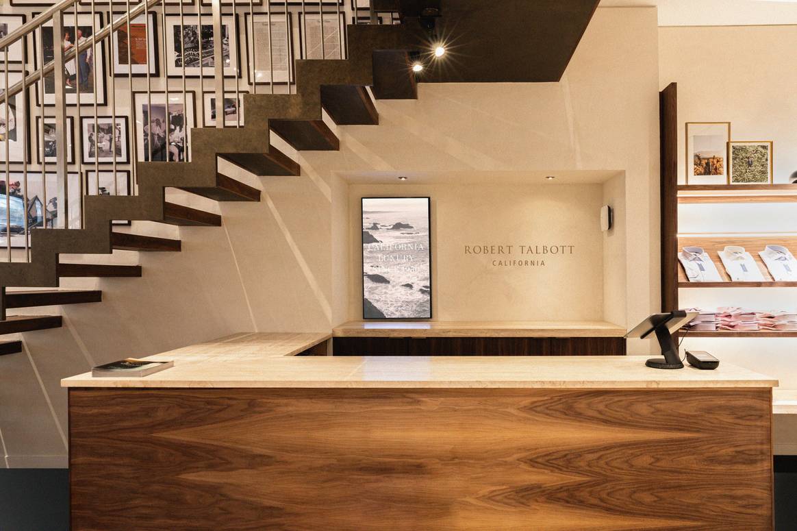 Store interior of Robert Talbott's new flagship store on Madison Avenue