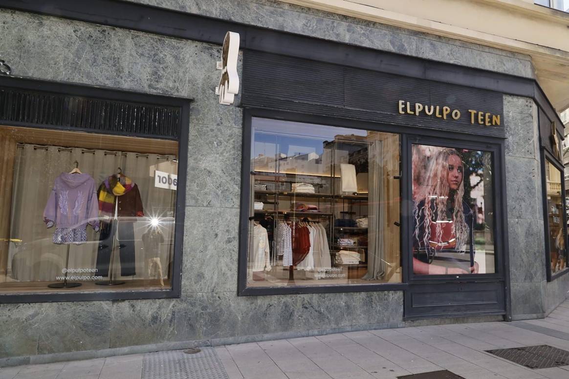 Tienda de El Pulpo Teen en el número 3 de la rúa Federico Tapia de La Coruña (España).