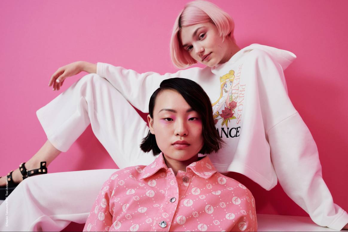 Maje x Sailor Moon Kollektion. Bild: Marie Déhé, mit freundlicher Genehmigung Maje. ©N.T./PNP,T.A.